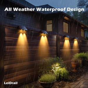 Vente en gros de lampes murales LED solaires à batterie au lithium étanches IP65 RGB avec capteur pour la décoration extérieure du jardin - Product Image 6