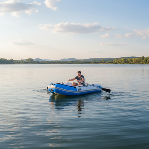 270cm Aufblasbares Schlauchboot mit <span class=keywords><strong>AU</strong></span>-Standardpumpe Tragbares Faltbares Floß zum Angeln und Rettungseinsatz - Product Image 2