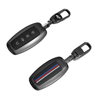 Étui de clé Haval H6 de luxe en alliage de zinc, design rayé, résistant aux rayures pour H6/F7/H9, nouvelle coque de voiture avec boucle