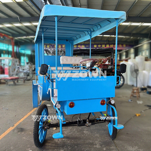 รถม้าชมวิวไฟฟ้า ZOWN สีน้ำเงิน หลังคาขนาดใหญ่ สำหรับงานแต่งงาน - Product Image 5