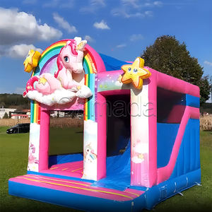 Château gonflable licorne princesse avec toboggan <span class=keywords><strong>pour</strong></span> événements - Product Image 1