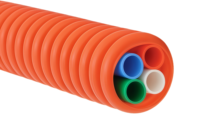 Prix usine Conduit multicouche HDPE 110 mm pour 4/5/6/7 sous-conduites, gaine optique corruguée souple pour protection de fibre souterraine