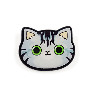 Mignon chat dame Badges pour vêtements sac <span class=keywords><strong>chaussures</strong></span> icônes sur sac à dos 3D acrylique Badges Badge icône broche broche - Product Image 6