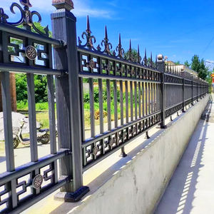 Panneaux de clôture modernes en aluminium noir de taille personnalisable pour l'installation de bricolage en plein air avec service de modélisation 3D - Product Image 4