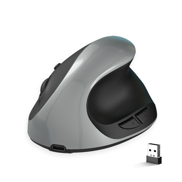 Ergonomic 2.4G Wireless Vertical Mouse New Rechargeable Silent 2400DPI Adjustable Speed Left Right Buttons Gaming ROHS Certified