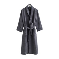 Peignoir de nuit doux en coton pour femme, grande taille, en mousseline de coton, peignoir de bain double face en gaze, vente en gros