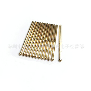 Sonde de test plaquée or Pa125 E, pointe conique parapluie, broche à ressort 2,0 mm, trou de perçage 2,4 mm, pièces d'instrument - Product Image 1
