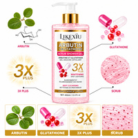 Gel Douche Exfoliant Corps à l'Arbutine et au Glutathion, Particules Gommantes à la Niacinamide, Nettoyage Doux et Nourrissant, OEM ODM