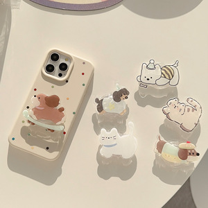 INS Han Feng Meow Wang แผ่นกาวอะคริลิคพับเก็บได้ลายสัตว์การ์ตูนขาตั้งสำหรับวางบนเตียง - Product Image 2