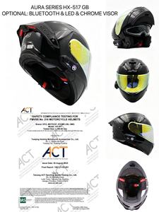 Casques de <span class=keywords><strong>moto</strong></span> modulaires noirs en ABS avec éclairage LED, double visière, certifiés DOT, vente en gros - Product Image 2