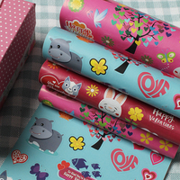 Livre d'autocollants Be My Valentine - 180 autocollants mignons d'animaux pour le scrapbooking, le journaling et les cadeaux de la Saint-Valentin pour enfants