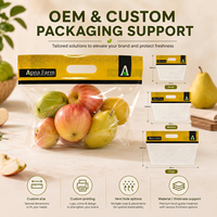 Bolsa de Plástico para Agricultura con Cierre, Impresión Personalizada, Grado Alimenticio PET/CPP, para Lechuga y Frutas