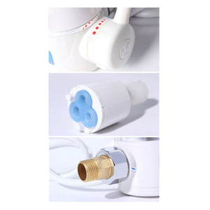 Vòi nước nóng lạnh bằng thép không gỉ Yuson 3334-50, vòi nước nóng tức thời, vòi chậu rửa mặt, vòi phòng tắm có bộ phận làm nóng điện - Product Image 4