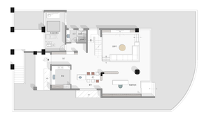 Diseño de Interiores de Estilo Contemporáneo Sanhai, Plan Maestro Minimalista, Renderizado 3D, Dibujo de Construcción, Decoración para Casa o Villa - Product Image 6