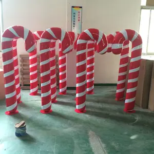 Commercial Projector Large Candy Cane Crafts Fiberglass Figurine Toys Village Ornaments Outdoor Christmas Decorations