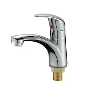 Factory Supplier Cheap Price Zinc Alloy Single Handle Bathroom Sink Tap For Wash Deck Mounted Cold Water Basin Faucet