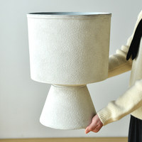 Ensemble de pots de fleurs et jardinières sur pied extra larges de style nordique pour salon et balcon, décoration simple et douce