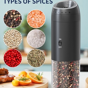 176ML New Product Base-Charging Electric Salt and <b>Pepper</b> <b>Grinder</b> Set Usb Automatic Gravity Salt and <b>Pepper</b> <b>Grinder</b> Set - Product Image 3