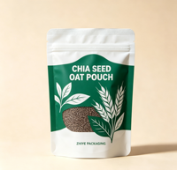 Emballage personnalisé en sachet refermable recyclable, fermeture éclair, anti-odeur, anti-humidité, matériau PE, impression numérique pour aliments, Doypack