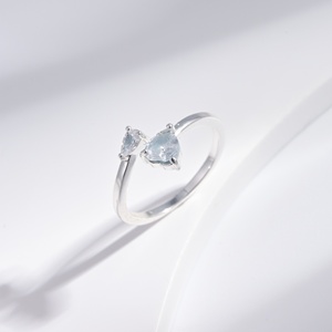 custom plata 925 sterling <b>Silver</b> summer bow everyday <b>rings</b> simple open <b>adjustable</b> designer geometric fashion <b>ring</b> for woman - Product Image 2