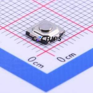 TJE-533-S-V-T/R Tactile Switch SMD-6P,5.2x5.2mm Switch Single Pole Single Throw Round Button 5.2mm 5.2mm - Product Image 1