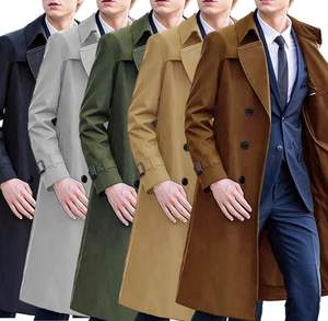 Abrigos Largos para <span class=keywords><strong>Hombre</strong></span>, Primavera-Otoño 2026, Estilo Europeo y Americano Único, Multicolor y Multitalla - Product Image 1