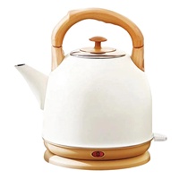 Bouilloire électrique en acier inoxydable SHUANGCHENG SC-D1005 de luxe, 4L/5L, arrêt automatique, usage domestique, design élégant en métal, conception séparée