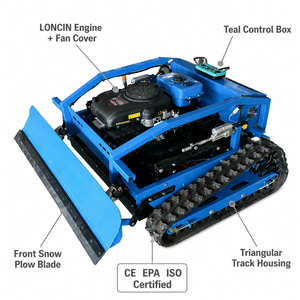 Souffleuse à neige télécommandée, machine à déneiger électrique, équipement robotisé de déneigement pour routes, fermes et jardins en hiver - Product Image 4