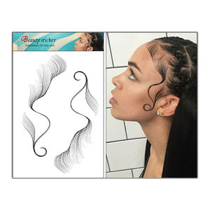 <span class=keywords><strong>Stampa</strong></span> personalizzata del tatuaggio dei capelli 4C di vendita calda contro l'allergia autoadesivo del tatuaggio dei capelli delle donne impermeabili temporanee - Product Image 4