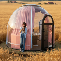 Dôme de maison modulaire personnalisé, imperméable et transparent, préfabriqué pour restaurant, jardin, glamping