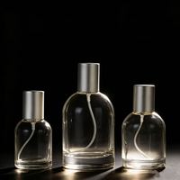 Botol Parfum Silinder Kaca Buram Mewah Kustom Kelas Atas 30/50/100ml dengan Sprayer, Kotak Kustom & Sampel Gratis