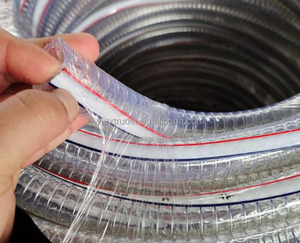 สายการผลิตท่อแก๊สแบบเกลียวเสริมแรง PVC ด้วยเครื่องอัดรีดแบบสกรูเดี่ยว PLC ปั๊มเกียร์ - Product Image 4
