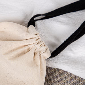 Pochette cadeau pour bijoux <span class=keywords><strong>en</strong></span> coton biologique et lin, biodégradable et recyclable, avec cordon de serrage - Product Image 6