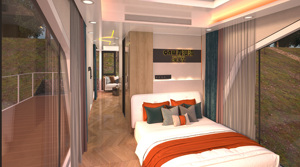 Alpine Ski Chalet-Paredes aisladas extra gruesas, estante de calentamiento de botas y diseño de techo resistente a la nieve Premium Glamping Pod - Product Image 2