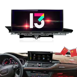 12.3" 1920*720 car audio gps navigation with video android 13 car play multimedia player for audi a6 c7 2012-2018