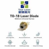 Diode laser infrarouge monomode UNION OPTRONICS U-LD-851061Ap 850nm 10mW TO5.6mm LD pour capteur de profondeur 3D, reconnaissance de mouvement et de visage