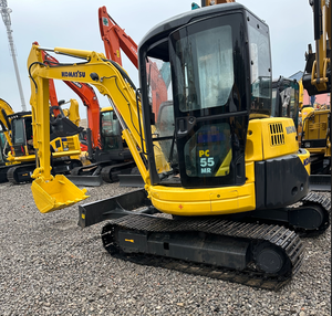 Excavadora de cangilones Komatsu PC55 pequeña y mediana con bajas horas de trabajo a la venta en todo el mundo - Product Image 4