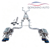 Convient au système d'échappement des Lexus RCF 5.0L 2020, section intermédiaire à arrière, double tambour, double valve [tuyau intermédiaire en Z avec tambour intermédiaire]