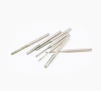 Pexmientas Fraise diamantée allongée pour le meulage et le alésage, pour la sculpture de jade, de jadéite et d'agate, foret diamanté pour la sculpture de pierres