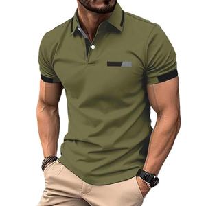 T-shirt Polo Estive da Uomo di Tendenza, Stock all'Ingrosso, Abbigliamento Misto, Balle di <span class=keywords><strong>Vestiti</strong></span> Usati, T-shirt da Uomo Prodotte <span class=keywords><strong>in</strong></span> Fabbrica - Product Image 2
