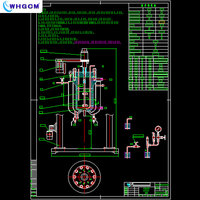 WHGCM Nouveau réacteur de laboratoire à haute pression en acier inoxydable de 10L et 20L avec enveloppe, moteur magnétique, contrôle PID scellé, breveté