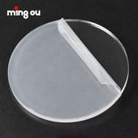 Nouveauté tendance : Décoration de Noël transparente en acrylique vierge pour laser UV, ornements de Noël LED (avec piles)