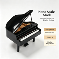 Modèle d'affichage de piano à queue de simulation personnalisé