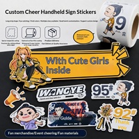 Autocollants adhésifs transparents en PVC pour dessins animés, impression couleur haute définition pour personnages de dessins animés découpés sur mesure