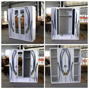 <span class=keywords><strong>Armadio</strong></span> Moderno in Acciaio Bianco con <span class=keywords><strong>Specchio</strong></span>, 4 <span class=keywords><strong>Ante</strong></span> <span class=keywords><strong>Scorrevoli</strong></span>, Mobile per <span class=keywords><strong>Camera</strong></span> <span class=keywords><strong>da</strong></span> <span class=keywords><strong>Letto</strong></span> Personalizzabile - Product Image 2