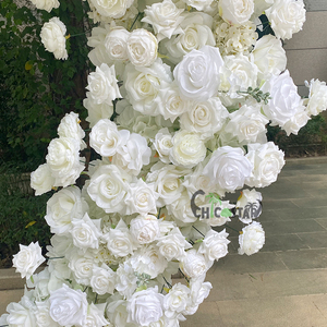 Bogen Hintergrund Hochzeit Blumen bogen Blumen ständer Herzförmige Blumen dekor Hochzeit - Product Image 5