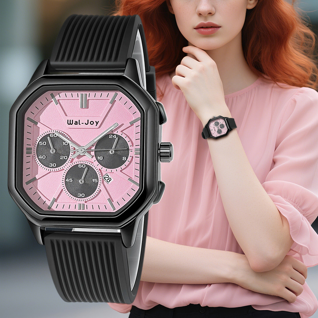 W103 Wal-Joy Newest Three Eyes Design Ladies Watches Hot Sale With Date Charming Girls Watch Silicone Strap Women Gift Watches