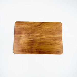 Planche à découper en bois d'hévéa 30x20.5x1.3cm rectangulaire pour aliments crus et cuits, fruits et légumes - Product Image 1
