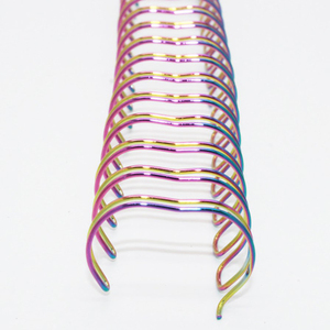 Fil de reliure en nylon enduit or rose, double boucle, fil à double anneau pour reliure de livres - Product Image 5