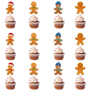 Bandierine <span class=keywords><strong>per</strong></span> Torte Natalizie, Set di 12 Topper <span class=keywords><strong>per</strong></span> Cupcake 'Buon Natale' <span class=keywords><strong>per</strong></span> Decorazioni Dolci, Accessori <span class=keywords><strong>per</strong></span> Feste Natalizie - Product Image 6